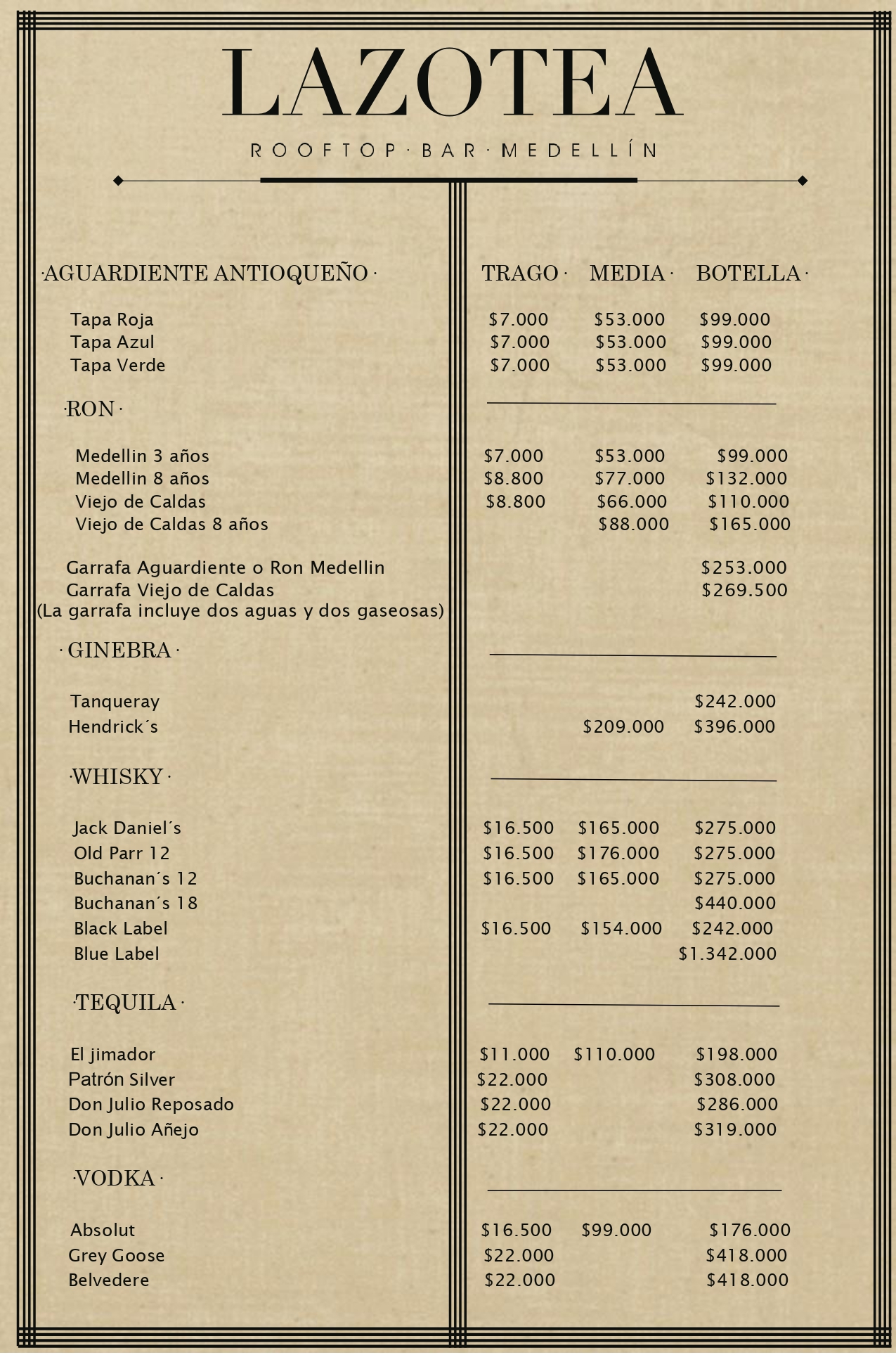 Carta de LAZOTEA — página 1